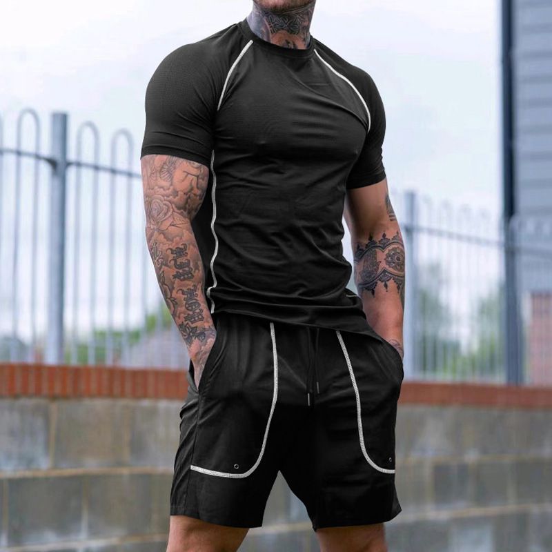 Pantalones cortos rectos y holgados de verano para hombre, transpirables, de secado rápido y fáciles de combinar, para playa, deportivos, de nueva marca._voghion.com