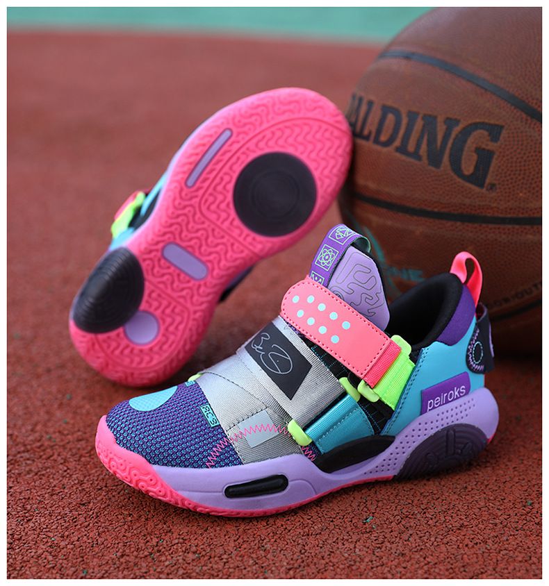 Mutter & Kinder Jungen Basketballschuhe Mesh Atmungsaktiv Professionelle Praktische Trainingsschuhe_voghion.com