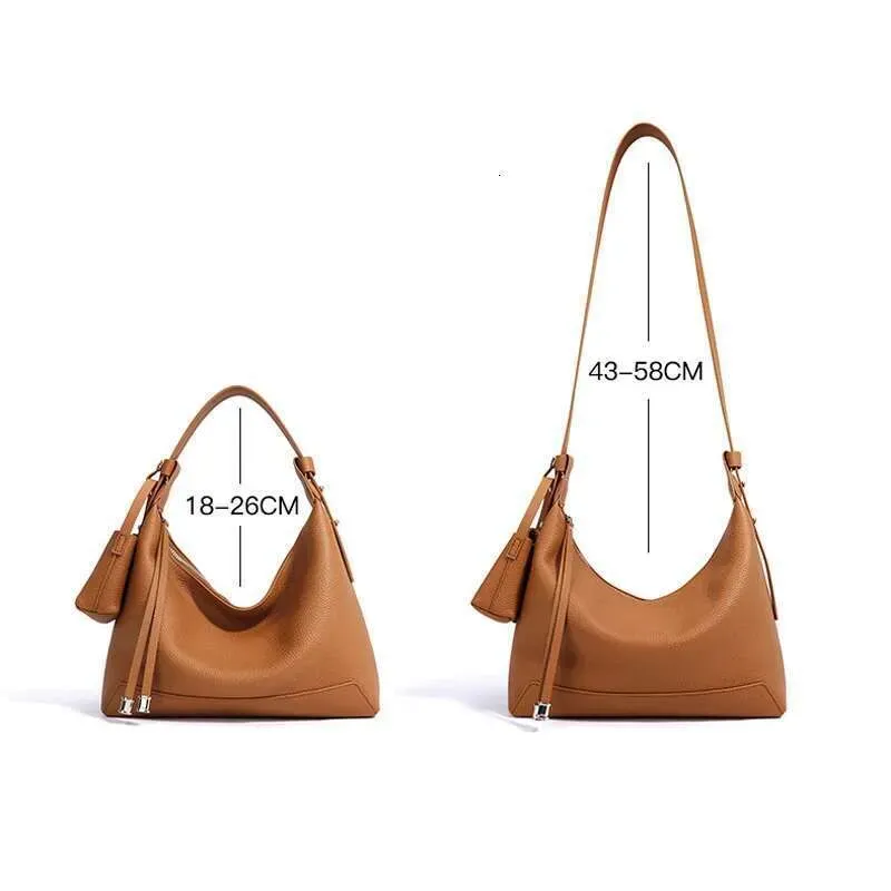 Hochwertiger Kite Crossbody aus Rindsleder mit passender Geldbörse, Designer Lunchbox Handtasche, elegante Damen Achseltasche_voghion.com