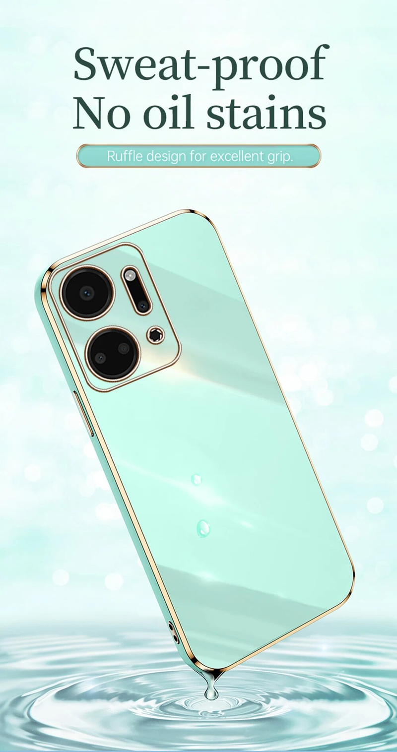 For Honor X7a Case Square Plating TPU Soft Back Cover Honer X6a X7b X8b 4G X9b 5G HonorX7a Camera Protection Coque Phone_voghion.com