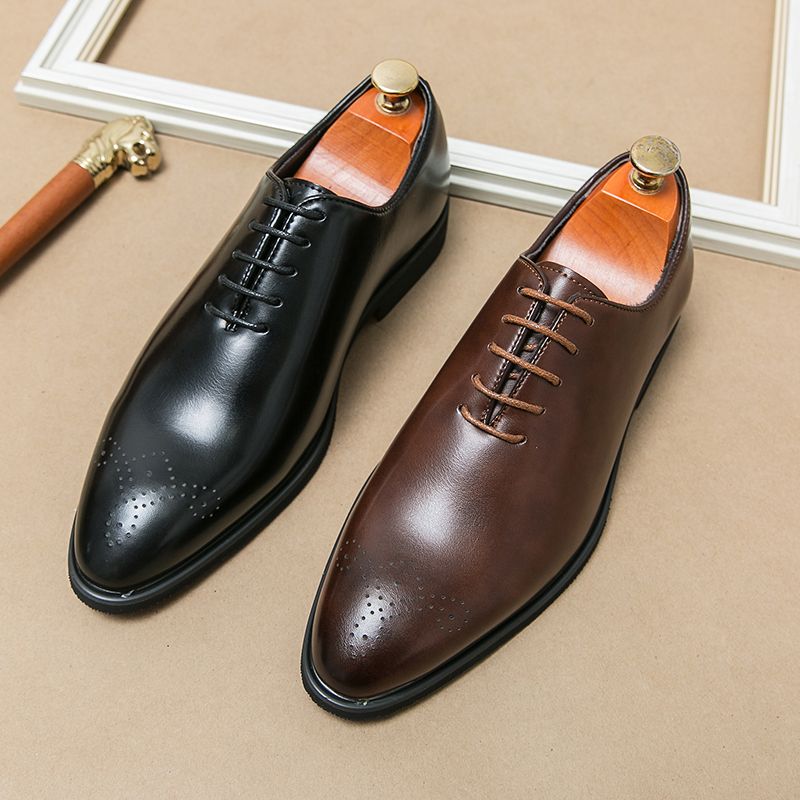 Luxury Men Leather Shoes High Quality Men's Fashion Oxford Wedding Men Dress Shoes Man 2025 Gentleman Office Shoes For Men_voghion.com