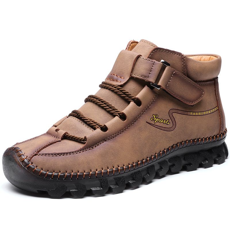 European Warm Series Autumn Winter New Men's High-top Martin Handmade Outdoor Casual Leather Boots Large Size 7008_voghion.com