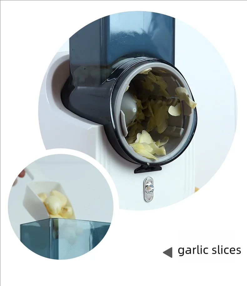 Multifunktionaler Gemüseschneider, elektrischer Gemüseschneider für den Haushalt, Gemüsehobel und -raspeln, automatisch_voghion.com