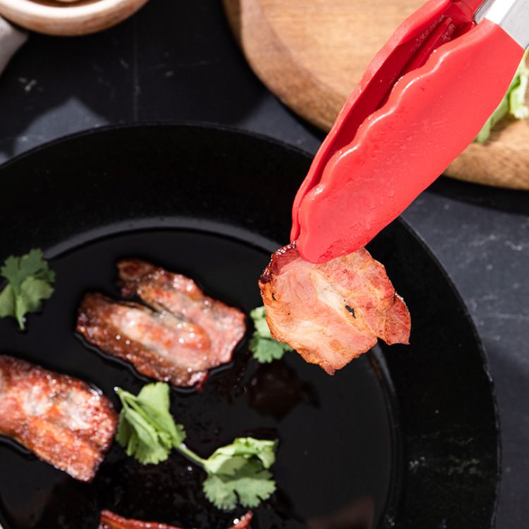 Nastro in silicone in acciaio inossidabile da 9/12 pollici per pane, barbecue, isolamento termico, clip per alimenti_voghion.com