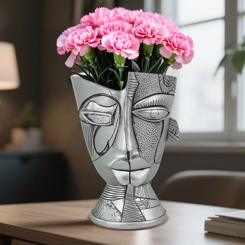 Hot Selling Colorful Enchanting Abstract Creative Human Face Home Desktop Planting Flower Pot Ornament_voghion.com