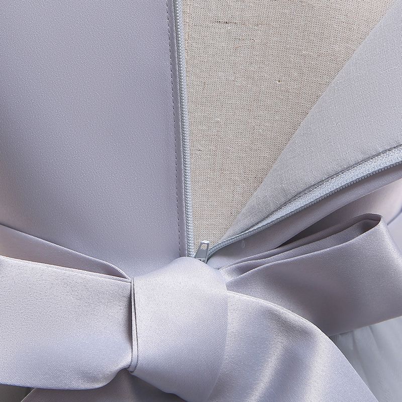 Babykleidung Mädchenkleid Kinderkleid Kleid CuHK Einreihiges, schulterfreies, mit Perlen besetztes Smoking-Laufstegkleid für Kinder_voghion.com