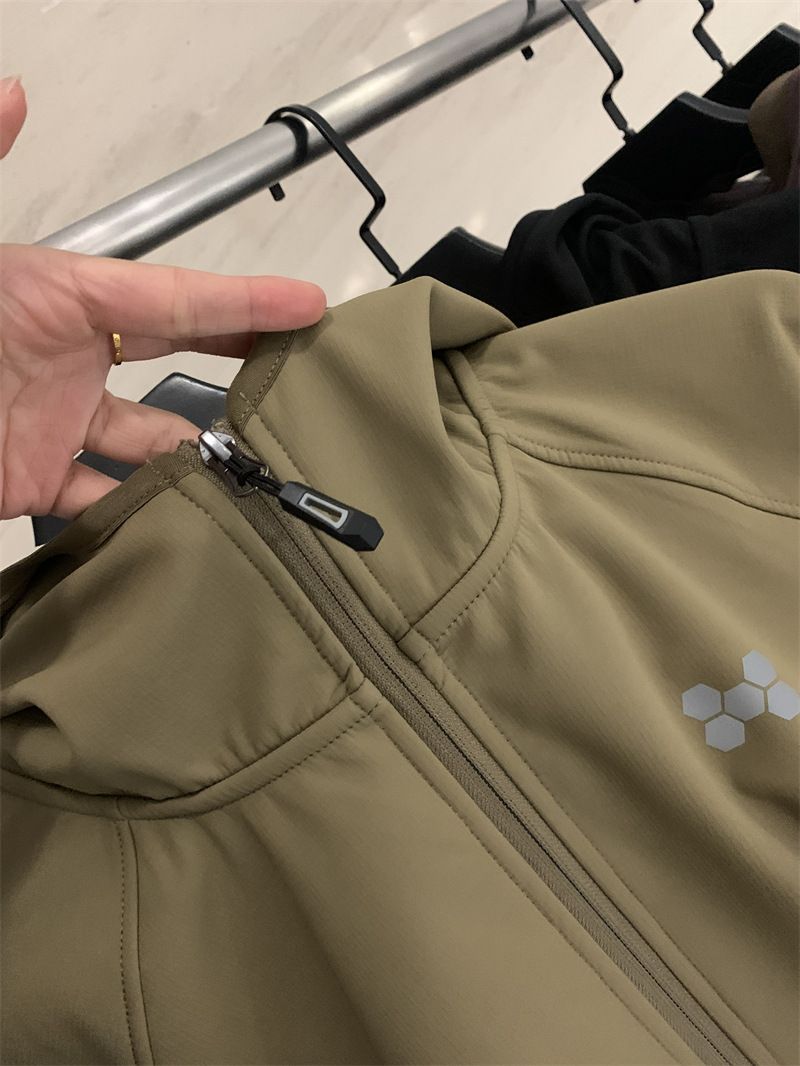 Men's Clothing fleece warm waterproof windproof tear resistant hooded jacket _voghion.com