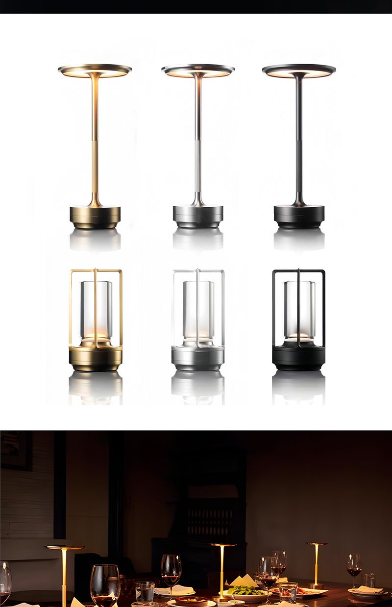 Bar Restaurant Nordic Atmosphere Creative Cafe Rechargeable Outdoor Camping Table Night Light Qingba Desk Lamp_voghion.com