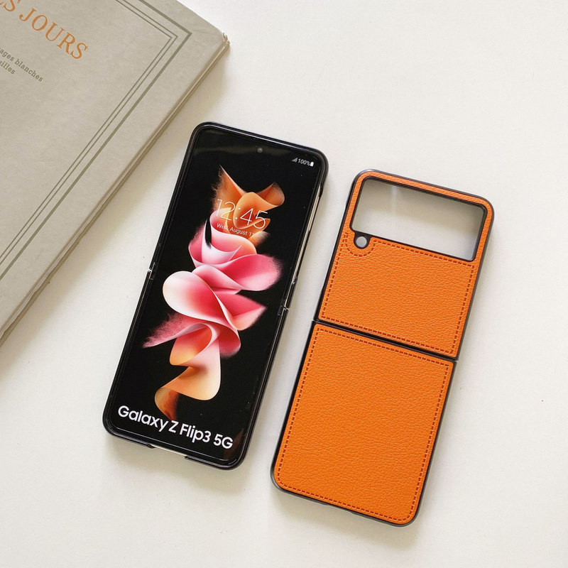 Mobiltelefonfodral Passar till Huawei p50 Pocket mobiltelefonfodral vikbart skärmskyddande fodral Samsung Zfold 3 vikbart läderskyddande fodral_voghion.com
