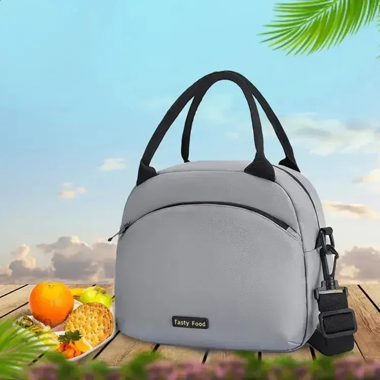 Bolsa térmica impermeable para almuerzo, para oficina, para picnic al aire libre, con aislamiento, duradera, resistente al aceite, 250318 l_voghion.com