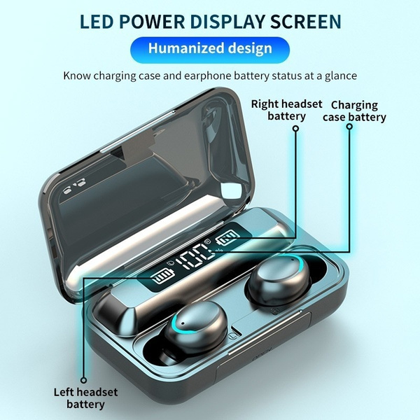 F9-5C Wireless Bluetooth Headphones Tws Earphones Digital Display Heaset Large Capacity Charging Case Waterproof Earbuds_voghion.com