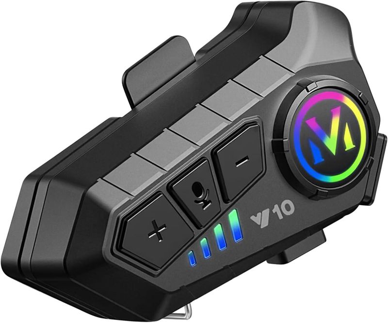 Bluetooth Motorcycle Helmet Intercom Headset Wireless Motorbike Headphone + Mic_voghion.com