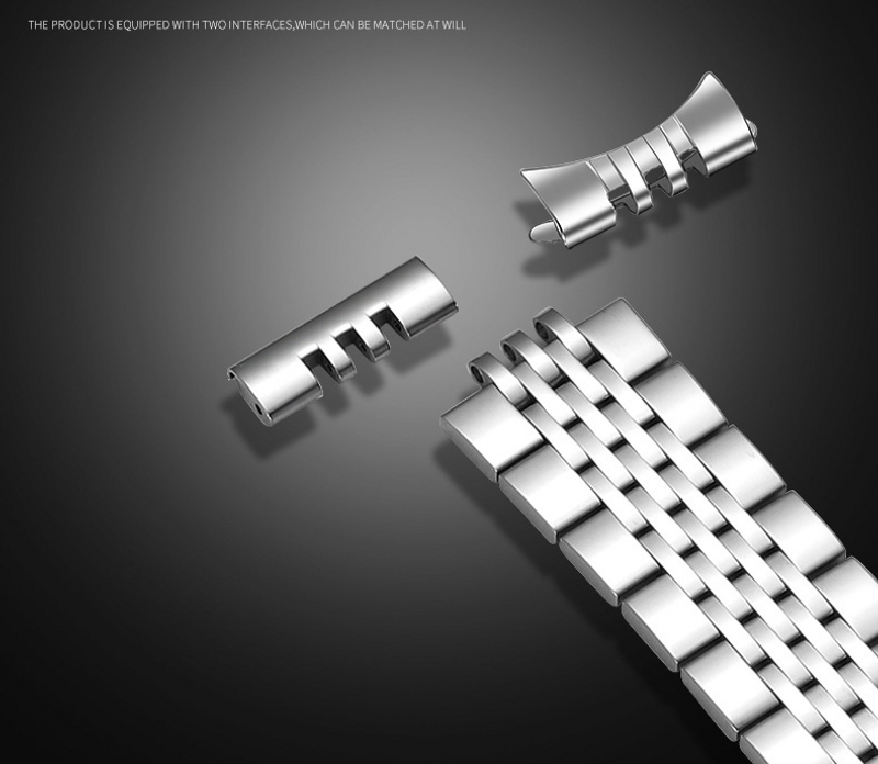 Watchbands Seven Pearl Stainless Steel For Gt4/3 Metal Smart Bow Buckle Watch Strap_voghion.com