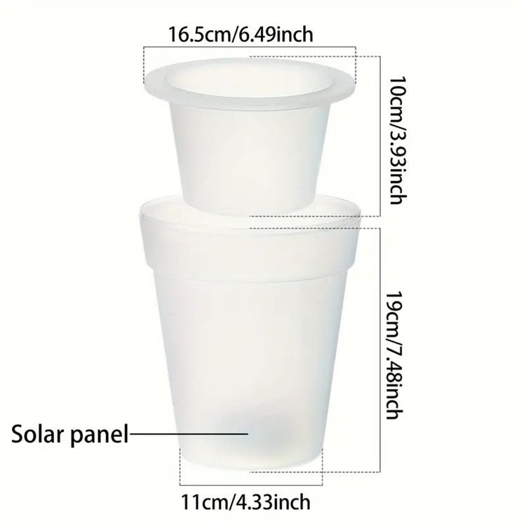 Luces solares para jardín al aire libre, luces decorativas para macetas, caminos, césped, patio, iluminación LED solar impermeable._voghion.com