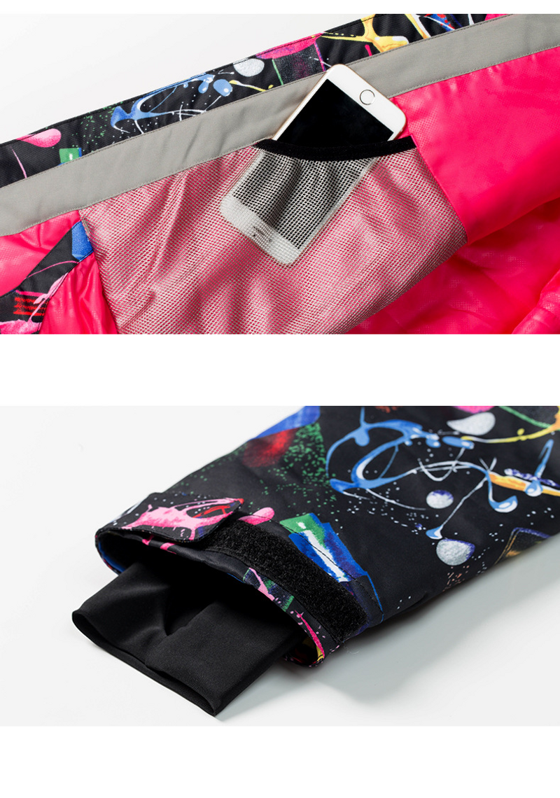 Giacca da snowboard invernale da donna antivento impermeabile anti-neve_voghion.com