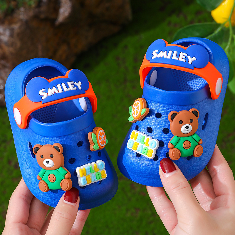 Sandales pour filles, bébés d'été pour enfants, semelles souples d'intérieur, pantoufles antidérapantes pour nourrissons et jeunes enfants, garçons de dessin animé,_voghion.com