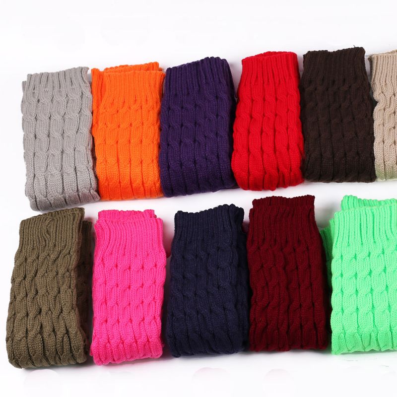 Grobe Wollsocken, Beinwärmer, gestapelte Socken im koreanischen Stil, gestrickte Beinabdeckungen für Herbst und Winter, grenzüberschreitende, achtstellige, gedrehte Beinschutzstiefel_voghion.com