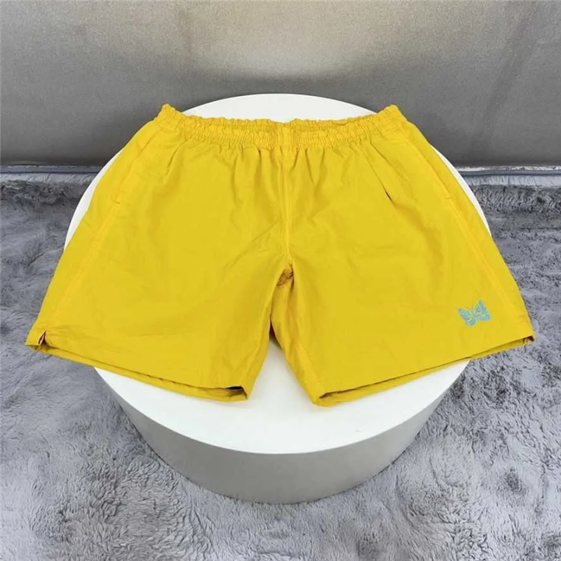 Men's Nylon Men Women High Street Mesh Needles Shorts Leg Embroidery Butterfly AWGE Track Breeches T221129_voghion.com