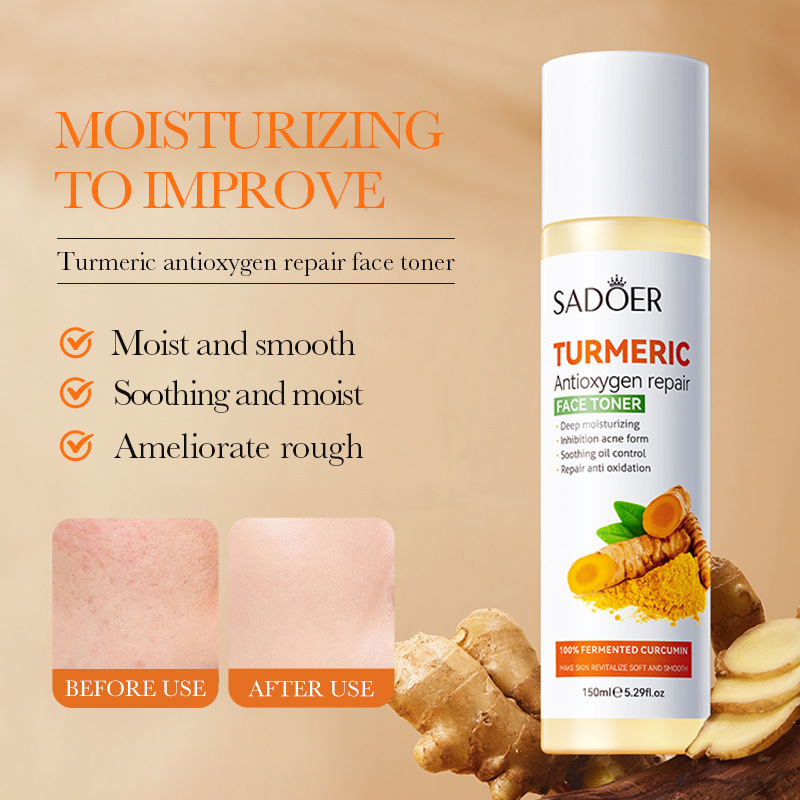 SADOER Turmeric Anti Oxygen Toner and Moisturizing Pore Shrinking Softening Water_voghion.com
