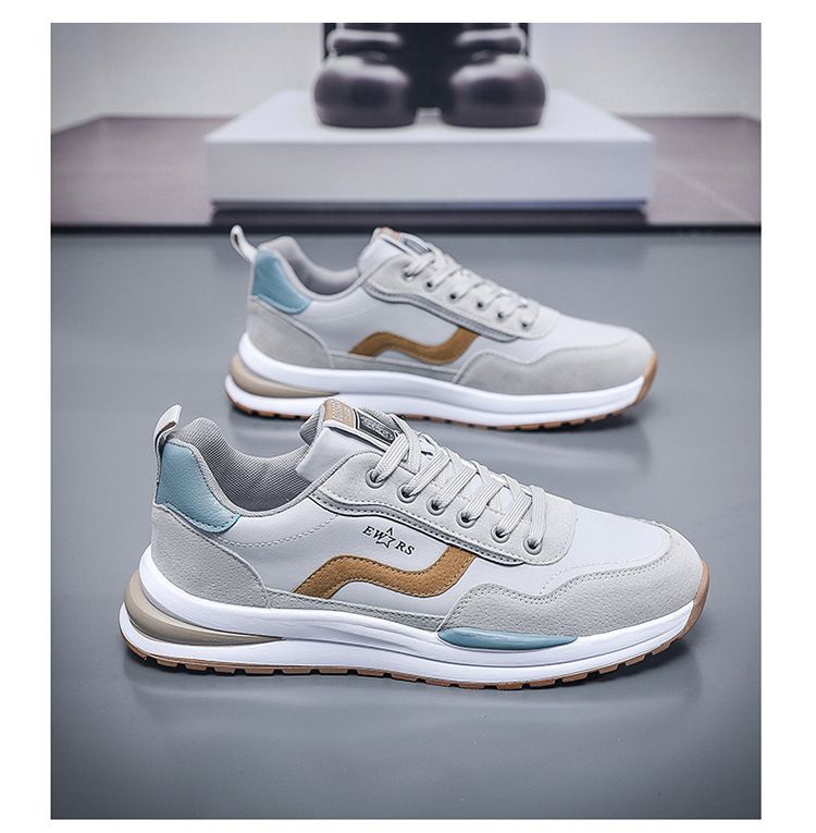 Agan Men 2025 Primavera Scarpe da corsa traspiranti sportive alla moda versatili casual con suola spessa da uomo Sneakers da papà_voghion.com