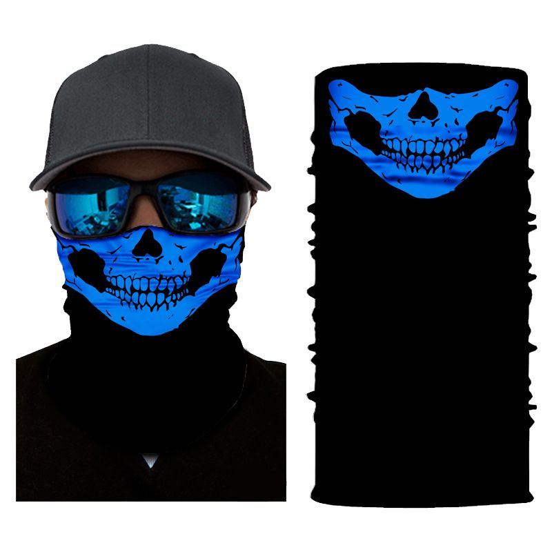 LazyZoom Skull Half Face Series Autumn Winter Mask Protective Magic Headscarf Warm Sports Cycling Elastic_voghion.com