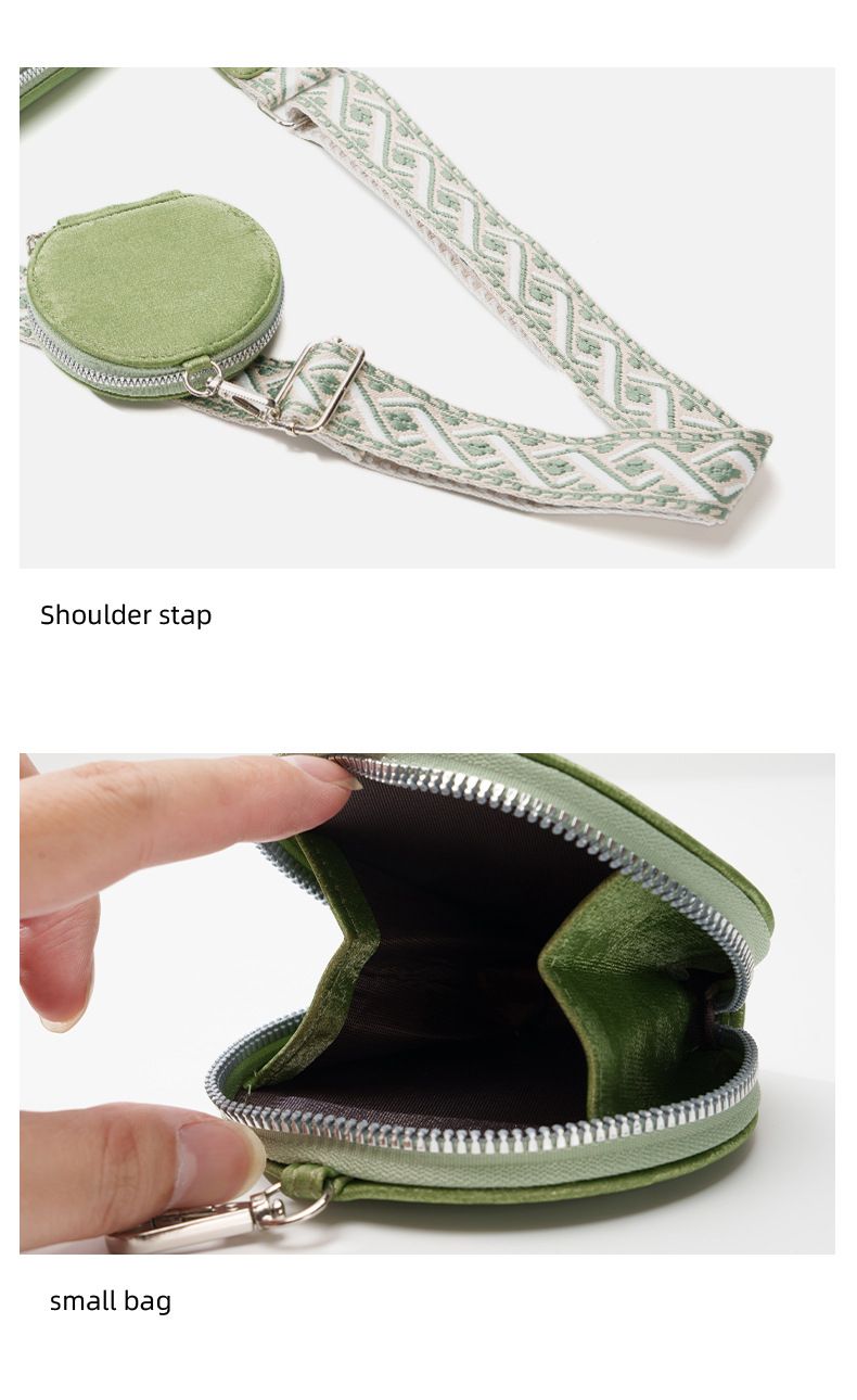 Cell Phone Bag Dopamine Candy Color Women's Crossbody Shoulder Bag Wide Shoulder Strap Mother Bag Multi-function Phone Bag_voghion.com