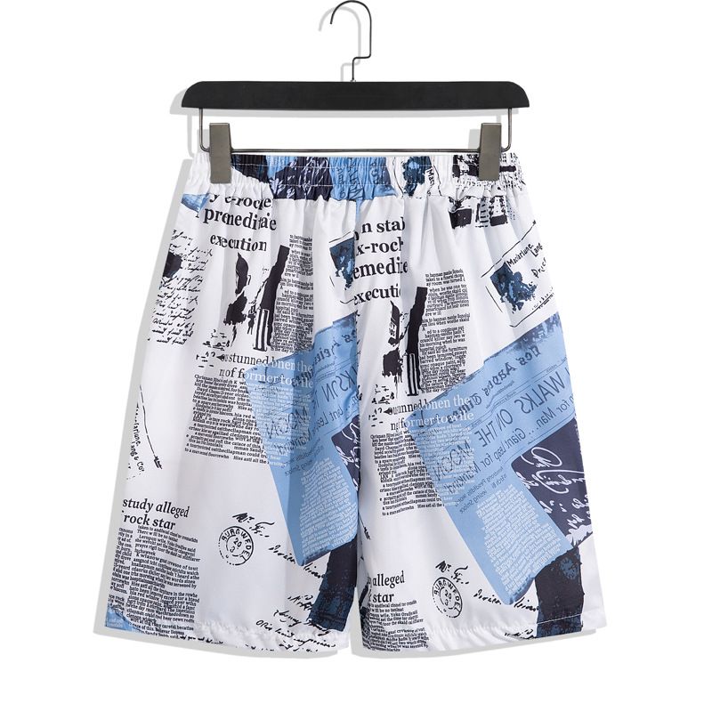 Herrenbekleidung Sommer Kurzarm Herrenhemd Meer Strand Urlaub Freizeit Lose Shorts Herrenbekleidung Trend_voghion.com