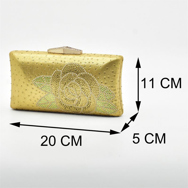 Sandali alla moda casual con tacco alto, modello a rombi con file di rose, testa rotonda, tutto in uno, con borsa_voghion.com