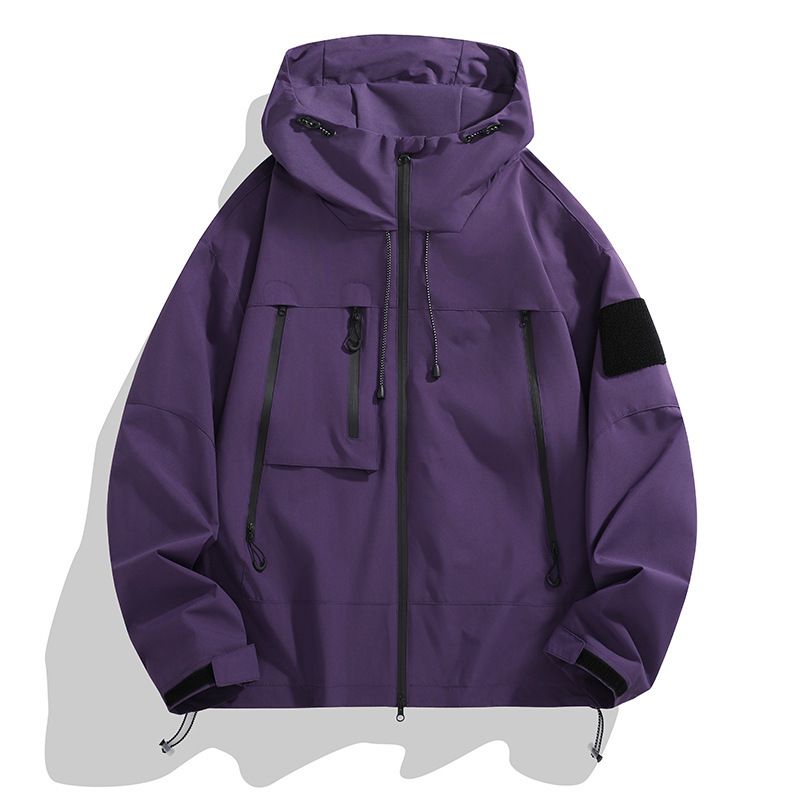 Universal Spring And Unisex Jacket 2024 Autumn Outdoor Sports Casual Hooded Functional Style Workwear Bag_voghion.com