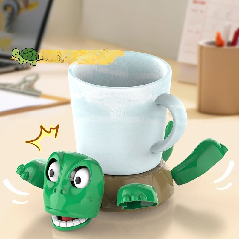 Turtle Coaster With Funny Expression - Unique And Fully Colored Drink Holder, Perfect Gag Gift For Tortoise Enthusiasts_voghion.com