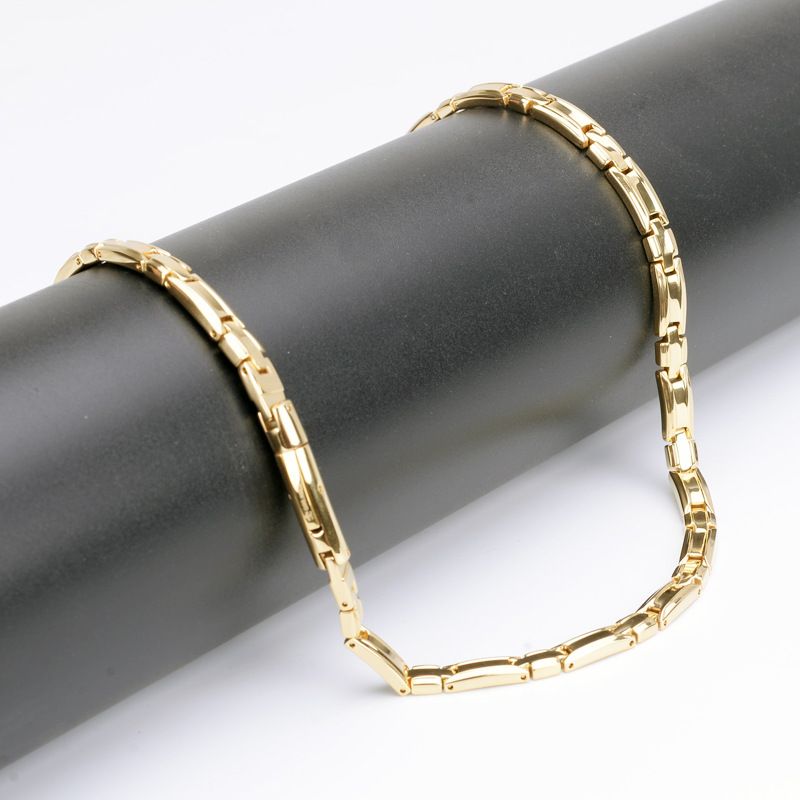 Collier en titane aimanté à énergie négative, bijoux en acier inoxydable, cadeau pour homme et femme_voghion.com