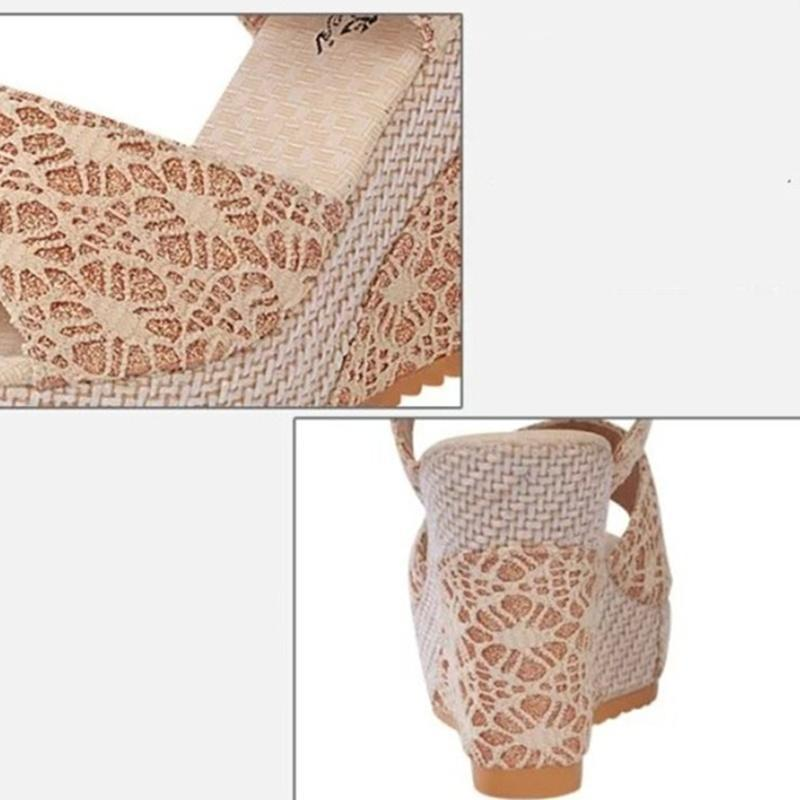 Chaussures d'été pour femmes, bout ouvert, tête de poisson, talons hauts, sandales compensées_voghion.com