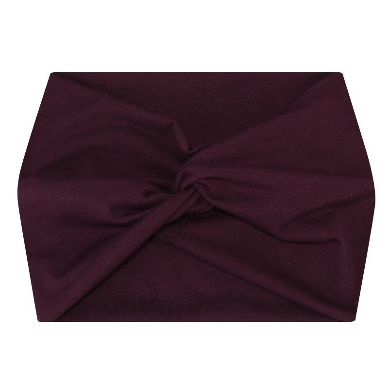 New Women's Wide Edge Hair Band Solid Color Elastic Headscarf Men's Sports Yoga Running Fitness Antiperspirant Cotton Headband_voghion.com