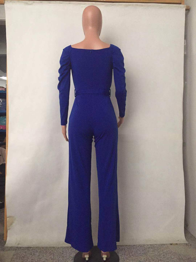 Modieus bodysuit met lange mouwen en V-hals, bestseller_voghion.com