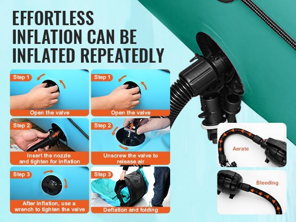 VEVOR Inflatable Water Bouncer, 10ft Recreational Water Trampoline, Portable Bounce Swim Platform With 3-Step Ladder & Electric Air Pump, Kids Adults Floating Rebounder For Pool, Lake, Water Sports_voghion.com