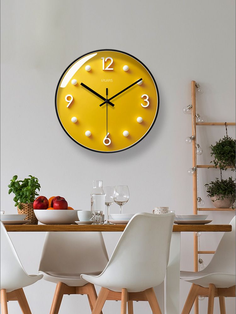 Yipula 7298 Orologio al quarzo silenzioso semplice e moderno, creativo, alla moda, nordico, per soggiorno, camera da letto, decorazione_voghion.com