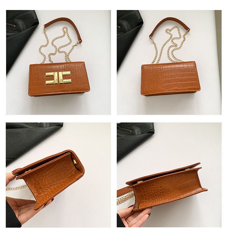 Ženska mala četvrtasta torba modernog i elegantnog krokodilskog uzorka ženska torba preko ramena u korejskom stilu sveobuhvatna torba preko ramena_voghion.com