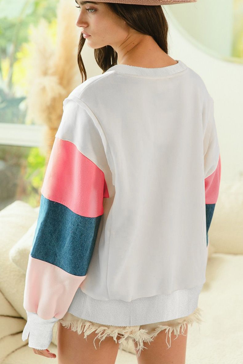 Autumn New Pullover Round Neck Long Sleeve Top Casual Style Multi-color Printed Sweatshirt For Women_voghion.com