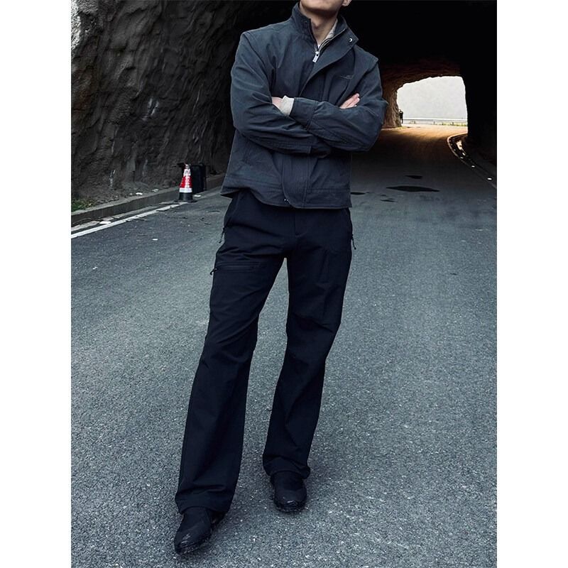 Pantaloni utility slim-fit da uomo – Pantaloni tattici elasticizzati in misto cotone e poliestere con ginocchia rinforzate e design multitasche (lavabili in lavatrice dalla M alla 3XL)_voghion.com