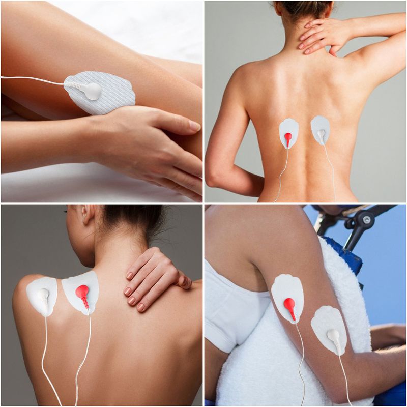 Novo massageador EMS inteligente, dispositivo de terapia TENS de 4 modos e 9 forças, mini instrumento de massagem de pulso_voghion.com