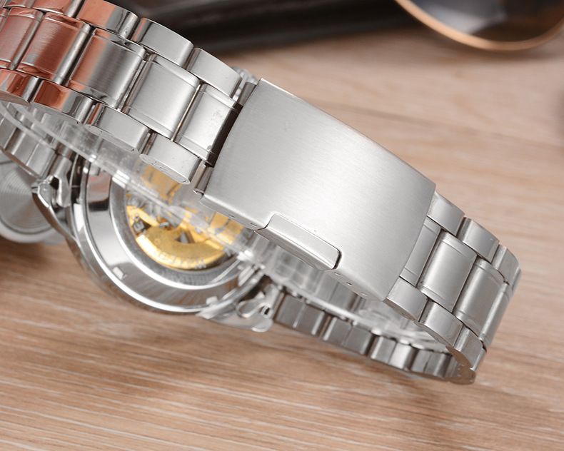 New Fashion Trend Men's Double sided Hollow Fully Automatic Mechanical Watch_voghion.com