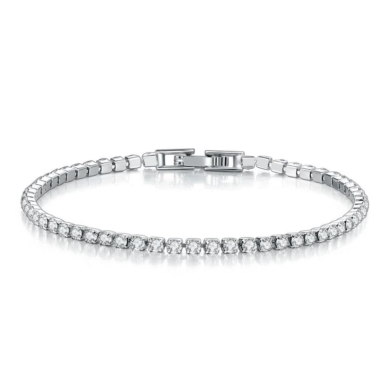 Brățară tenis unisex cu zirconiu pentru femei, brățară placată cu aur, cu un singur rând de diamant, bijuterii de vânzare fierbinte_voghion.com
