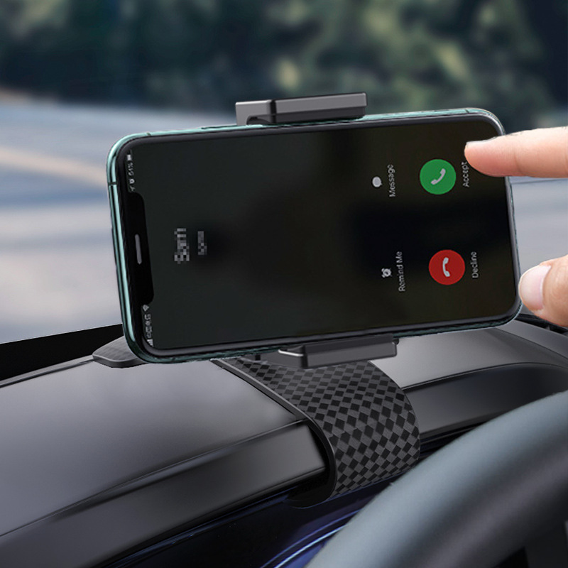 HUD AR bracket clip rotary buckle type car dashboard mobile phone holder_voghion.com