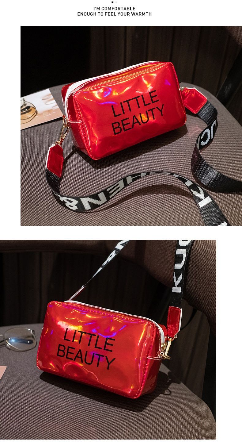 Borsa a tracolla piccola con tracolla a lettera laser, versatile, per cambio cellulare, autunno, nuova moda femminile_voghion.com