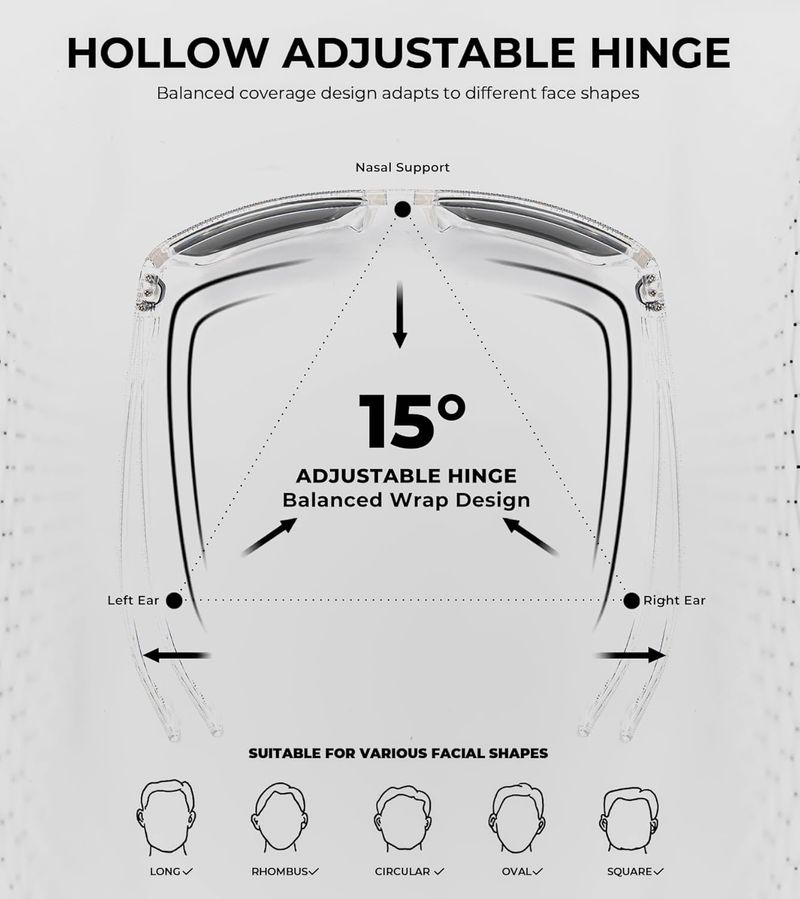 KALIYADI Polarized Sunglasses For Men, Lightweight Sun Glasses With UV Protection For Driving Fishing Golf_voghion.com