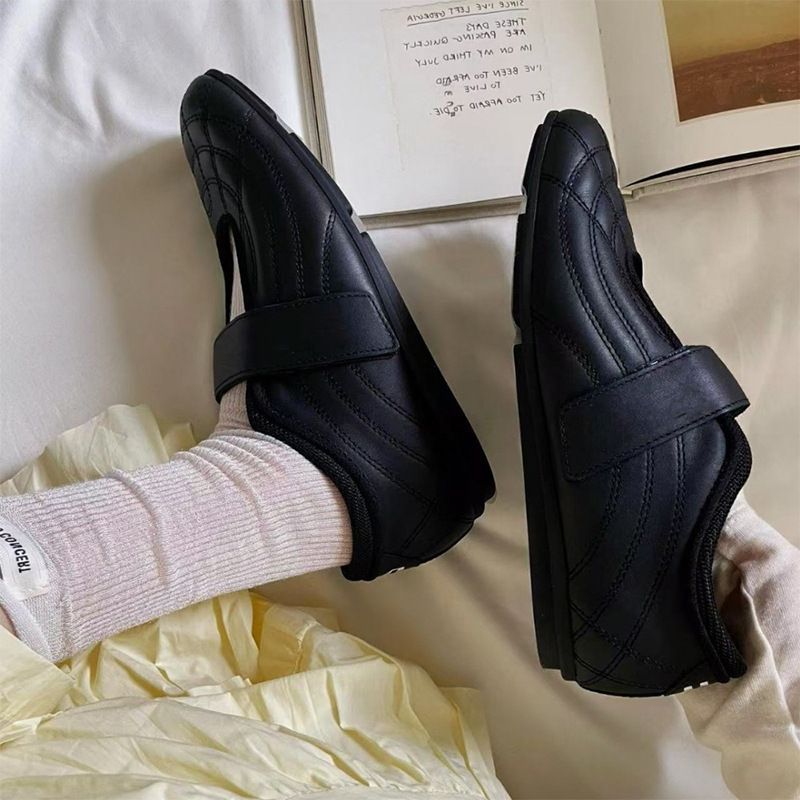 2025 New Silver Hidden Heel Square Toe Flat Ballet One Strap Shallow Mouth Single Fashion Casual Shoes For Women_voghion.com