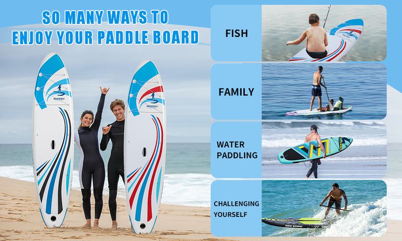 inflatable paddle board 10'6 including sup paddle, paddleboard backpack, pump, leash_voghion.com