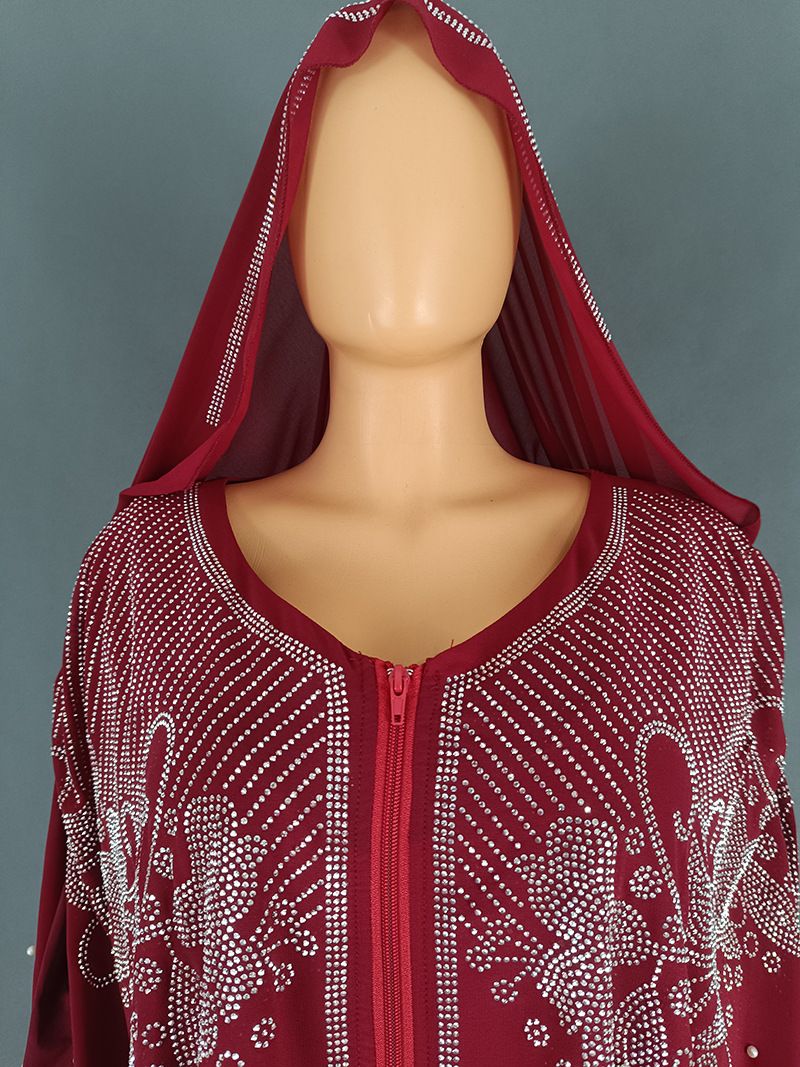 Női ruházat Plus Size női ruházat muszlim forró gyémánt körömgyöngy sifon kendő fejkendő ruha_voghion.com