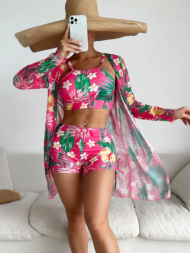 Dameskleding Badpak Driedelig damesboxershort met print_voghion.com