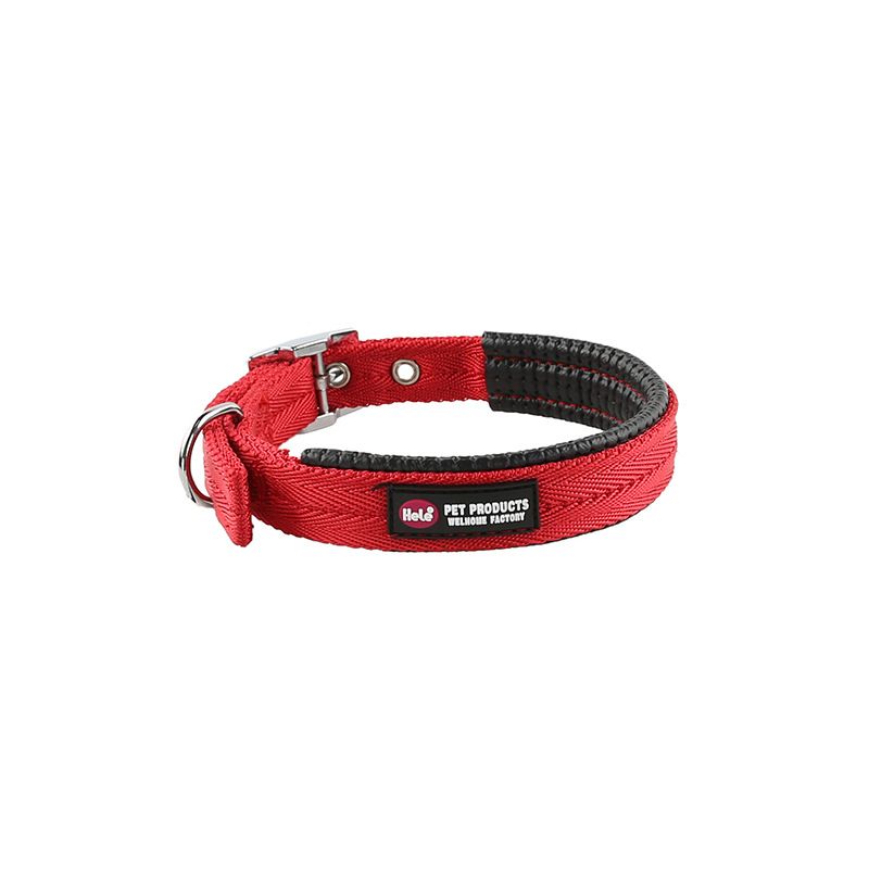 Hele Pet Supplies Collare in schiuma anti-soffocamento con fodera in morbida pelle per cani di piccola e media taglia_voghion.com